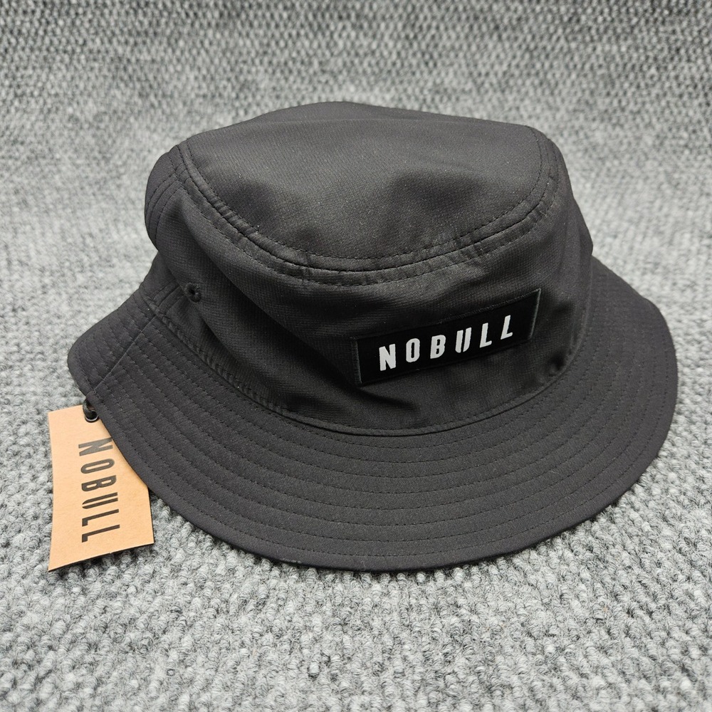 NOBULL Unisex S/M Black Bucket Hat‎ Training Fitness Sun Cap Performance